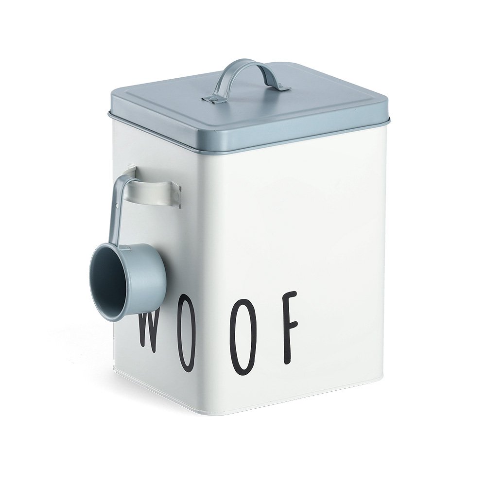 zeller-present-k-che-futterdose-woof-metall-wei-blau-mit-schaufel image 3