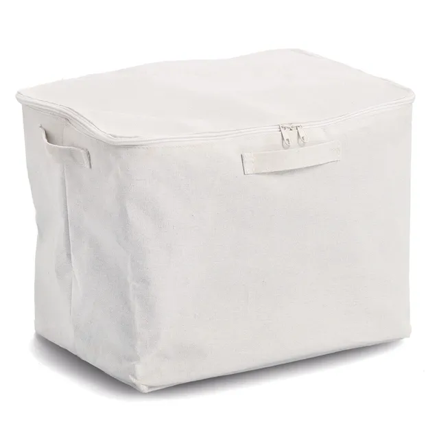 zeller-present-home-living-aufbewahrungsbox-creme-rei-verschluss image 1