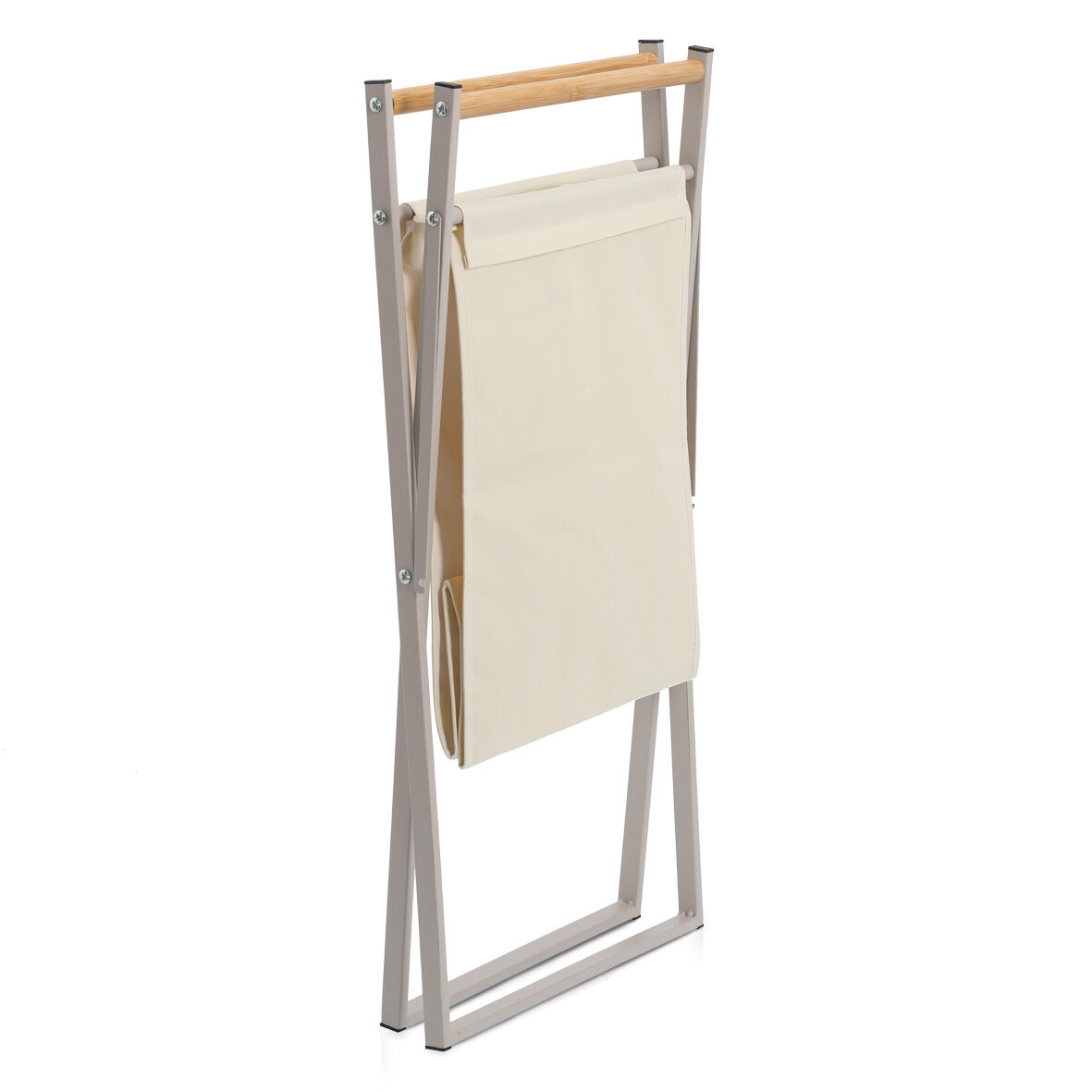 zeller-present-w-schesammler-metall-polyester-greige-faltbar image 4