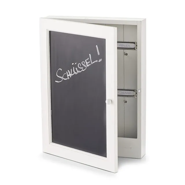 zeller-present-schl-sselkasten-tafel-mdf-mit-kreidetafel-6-haken image 1