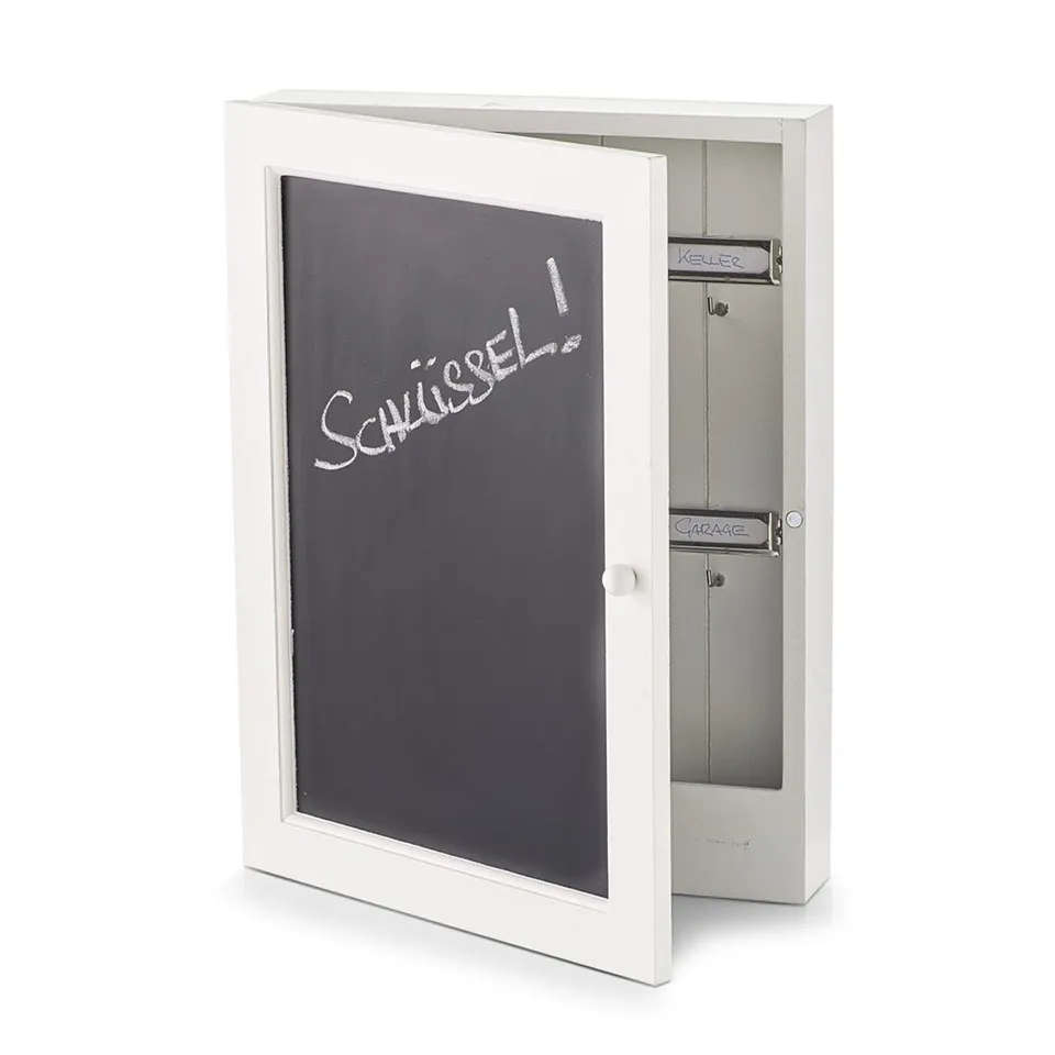 zeller-present-schl-sselkasten-tafel-mdf-mit-kreidetafel-6-haken image 1
