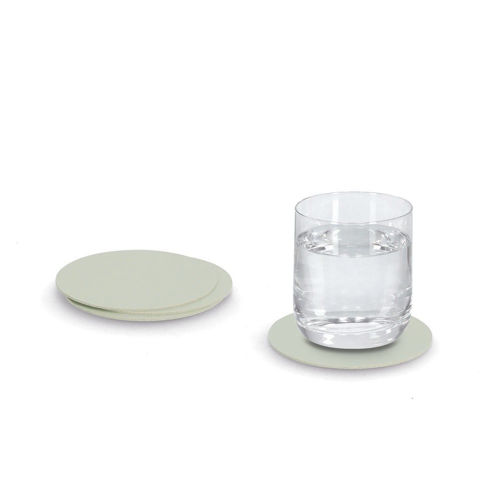 zeller-present-table-glasuntersetzer-set-4-tlg-kunstleder-mint image 4