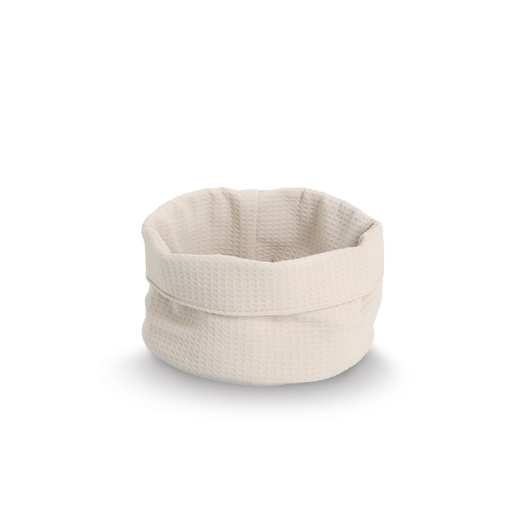 zeller-present-aufbewahrungskorb-waffelpiqu-creme-polyester image 1