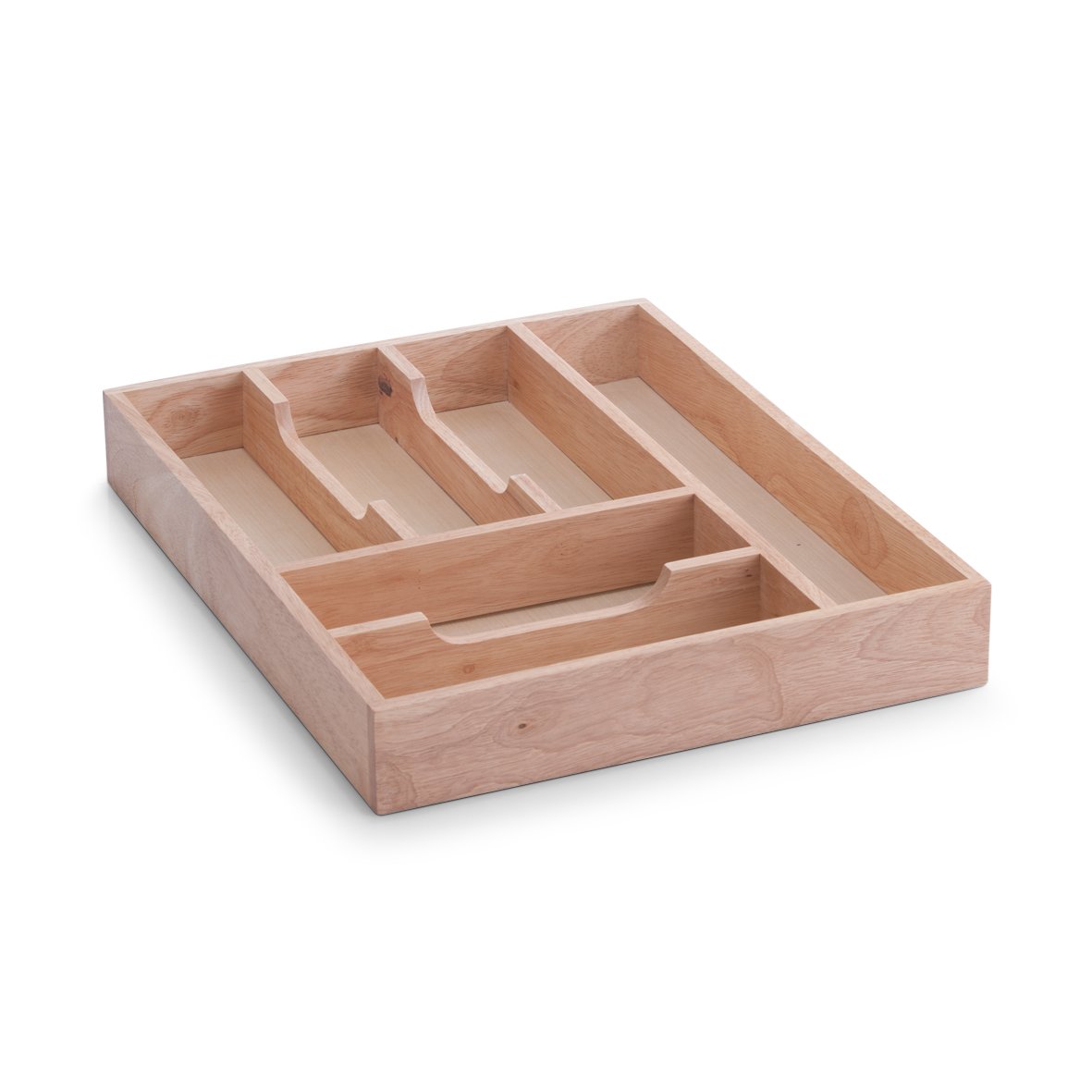 zeller-present-besteckkasten-gummibaum-holz-6-f-cher image 1