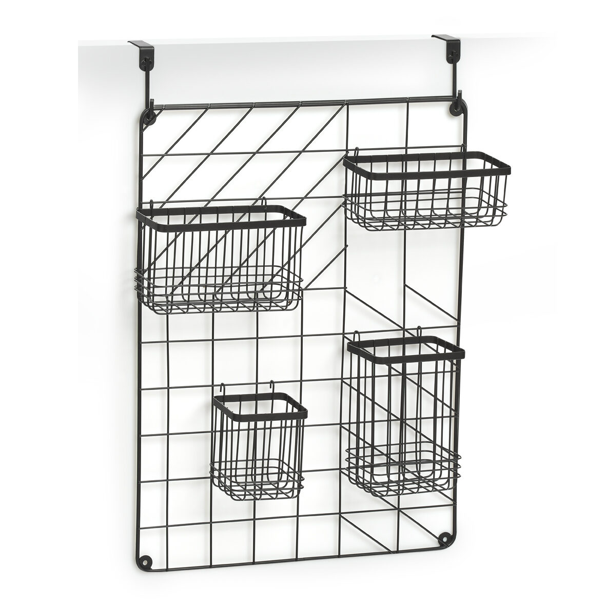 zeller-present-home-living-wand-organizer-set-5-tlg-schwarz image 1