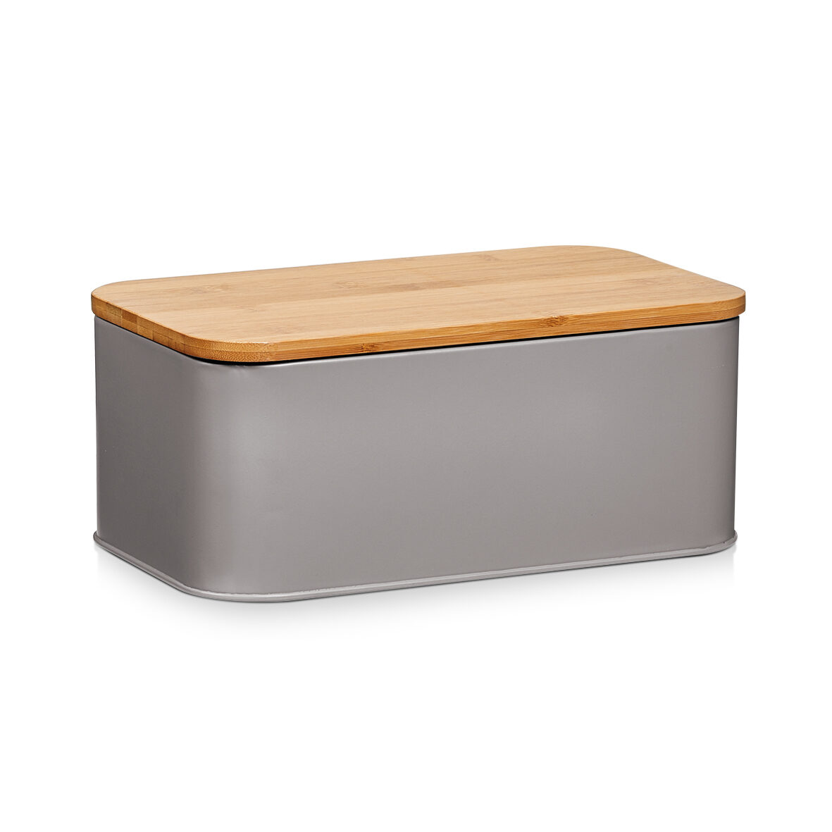 zeller-present-k-che-brotkasten-metall-matt-taupe image 1