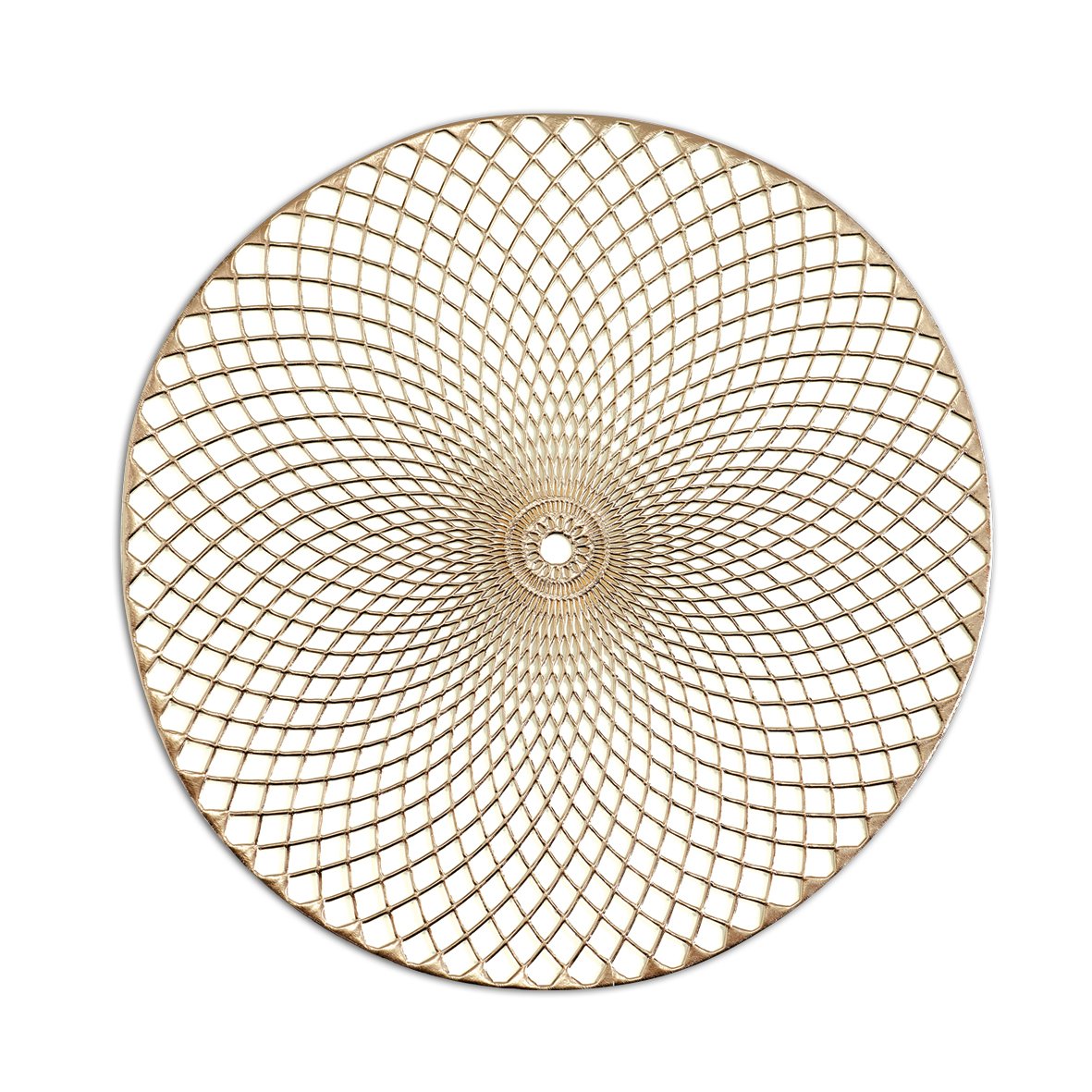 zeller-present-table-platzset-mandala-kunststoff-gold image 1