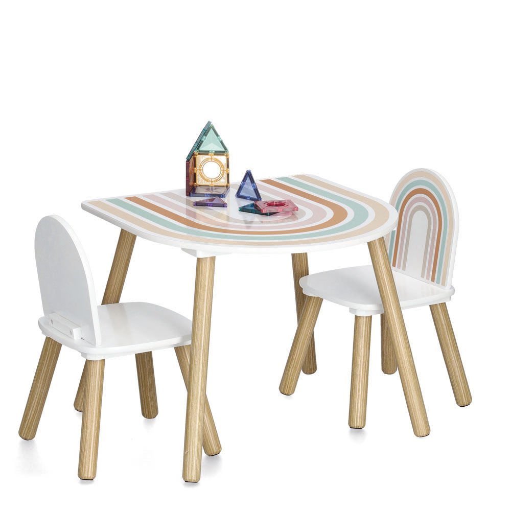 zeller-present-kids-sitzgarnitur-rainbow-3-tlg-mdf-kiefer image 3