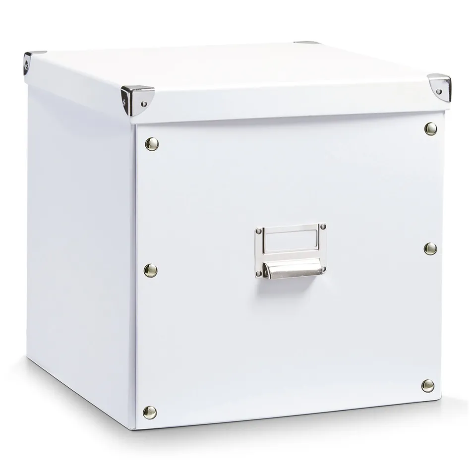 zeller-present-home-living-aufbewahrungsbox-pappe-wei-mit-deckel image 1