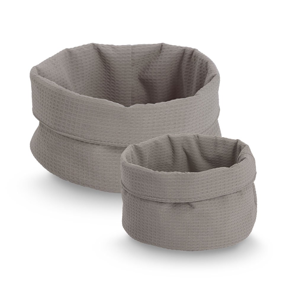 zeller-present-home-aufbewahrungskorb-waffelpiqu-taupe image 4