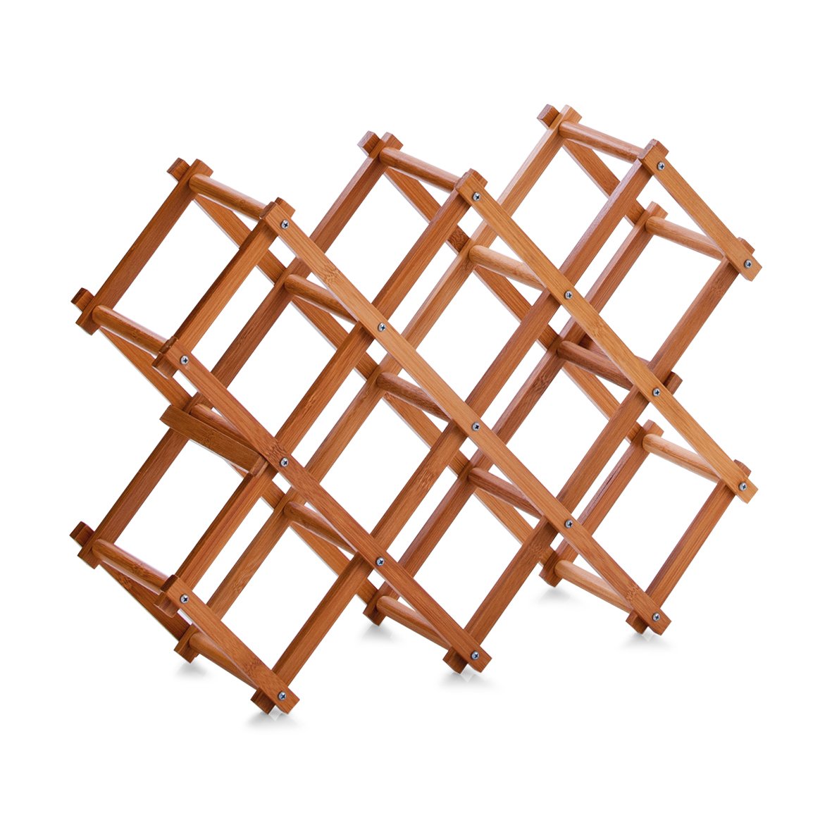 zeller-home-living-weinregal-10-flaschen-bambus image 1