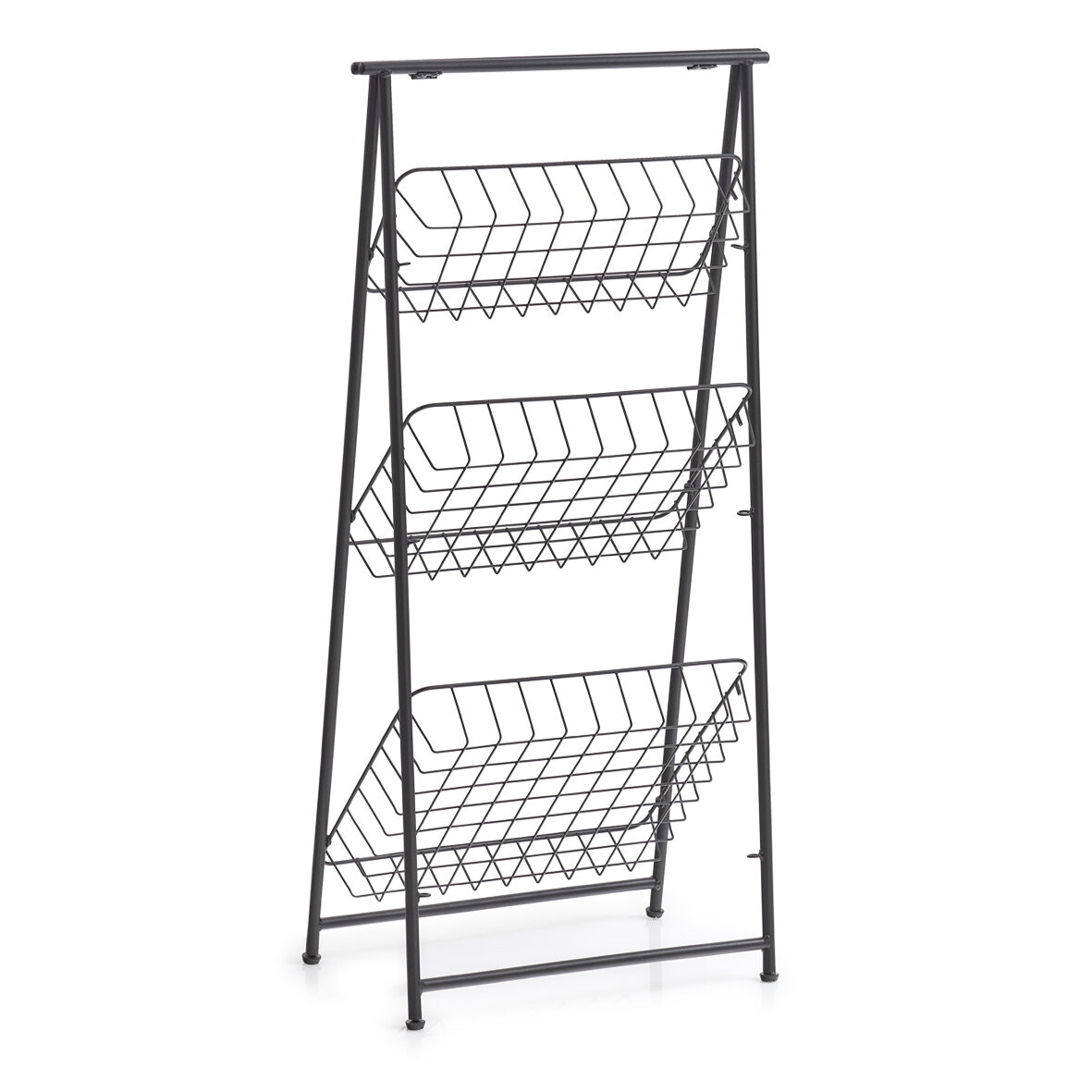 zeller-present-home-living-standregal-3-lagig-metall-schwarz image 2