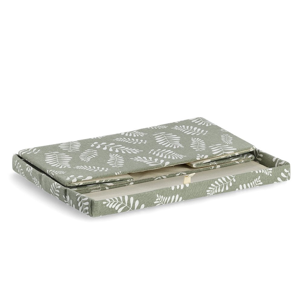 zeller-home-living-aufbewahrungsbox-leaves-stoff-mit-deckel image 3