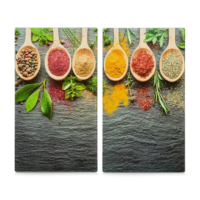 zeller-present-k-che-herdabdeckplatten-set-spices-glas-2-tlg image 1