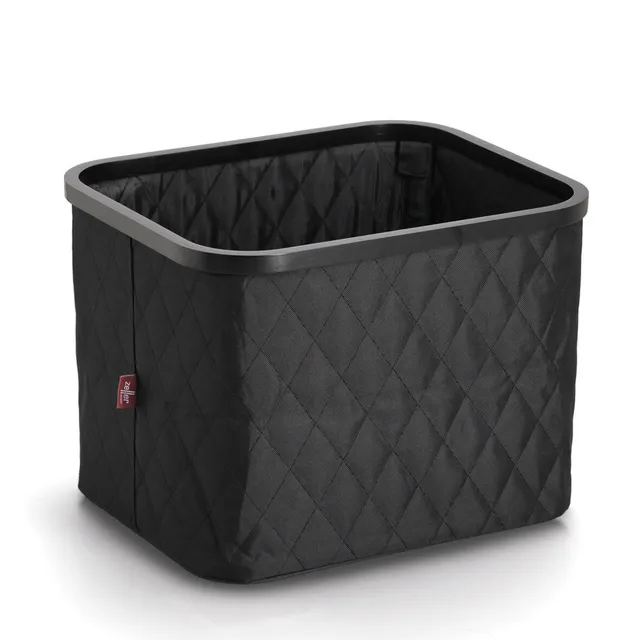 zeller-present-aufbewahrungskorb-polyester-bambus-schwarz-gro image 1