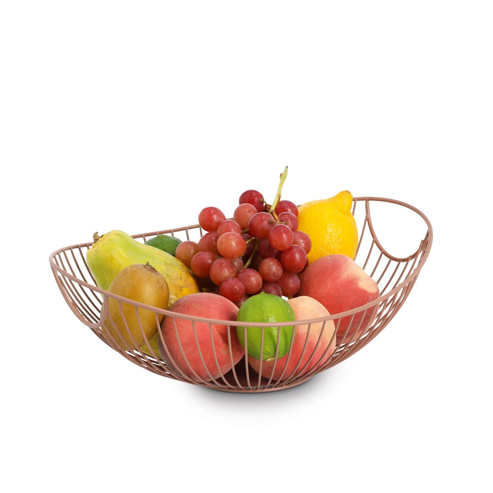 zeller-present-k-che-obstkorb-metall-mocca-modern image 2