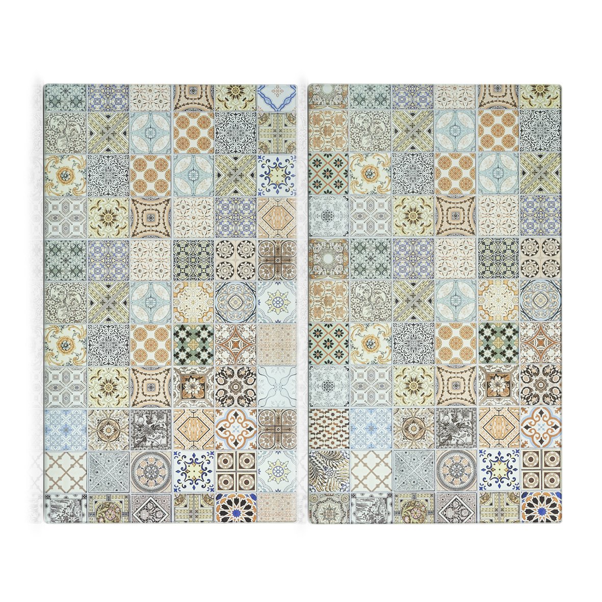 zeller-k-che-herdabdeckplatten-mosaik-2-tlg-glas image 1
