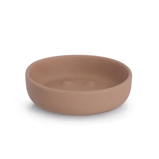 zeller-present-bad-seifenschale-keramik-mocca-noppen image 1