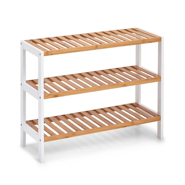 zeller-present-home-schuhregal-3-ablagen-bambus-wei image 1