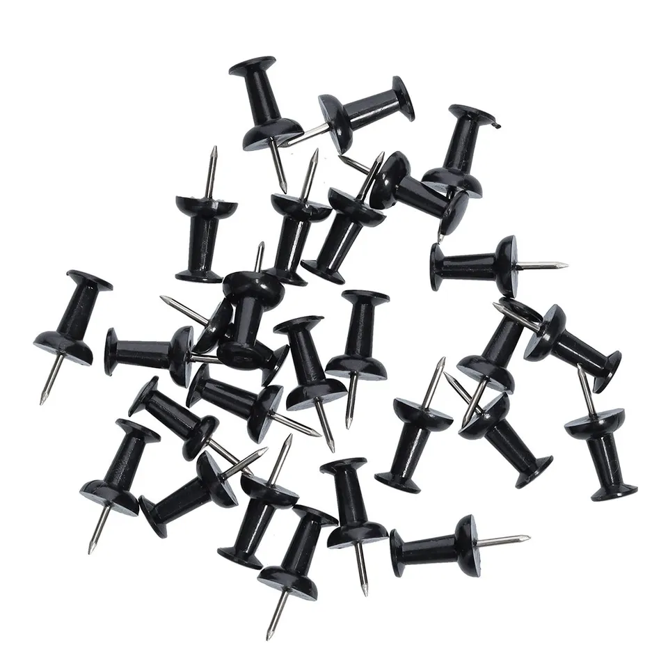 zeller-office-push-pins-set-25-tlg-schwarz-metall image 1