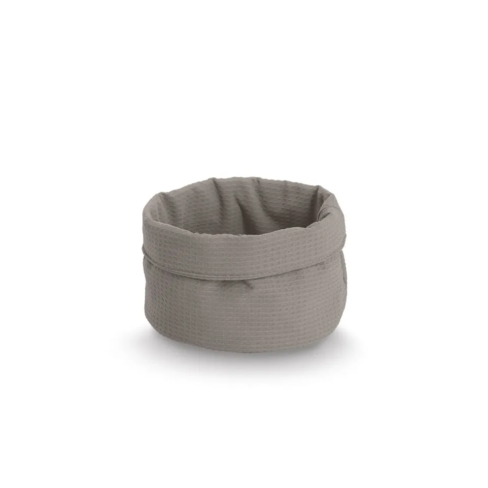 zeller-present-home-aufbewahrungskorb-waffelpiqu-taupe image 1