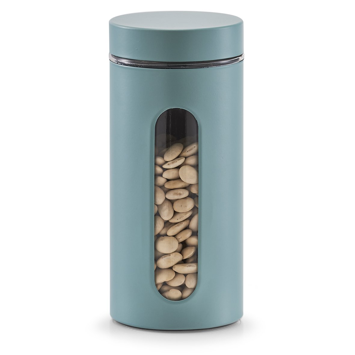 zeller-present-k-che-vorratsglas-1200-ml-eukalyptus-mit-sichtfenster image 5