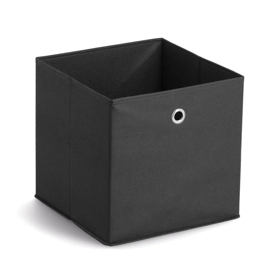 zeller-present-home-living-aufbewahrungsbox-vlies-schwarz-faltbar image 1