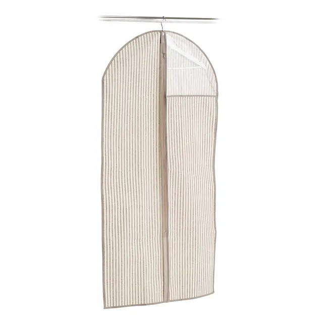 zeller-present-stripes-kleiderh-lle-mit-fenster-vlies-beige image 1