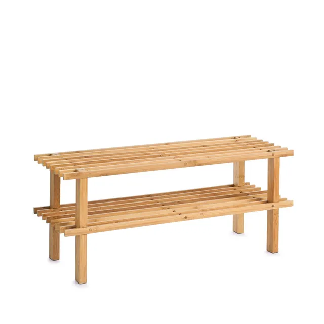 zeller-present-home-living-schuhregal-bambus-2-ablagen image 1