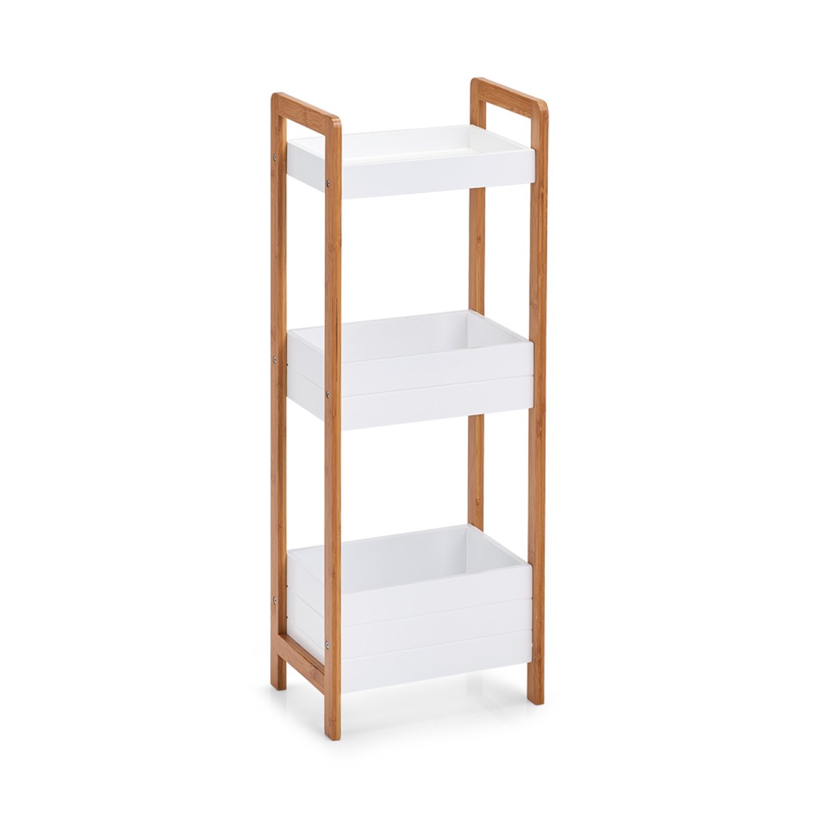 zeller-present-home-living-standregal-3-f-cher-bambus-mdf-regal-wei image 1