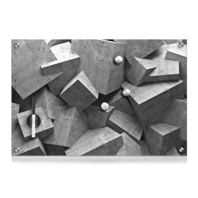zeller-present-cubes-memoboard-glas-beschreibbar-mit-stift image 1
