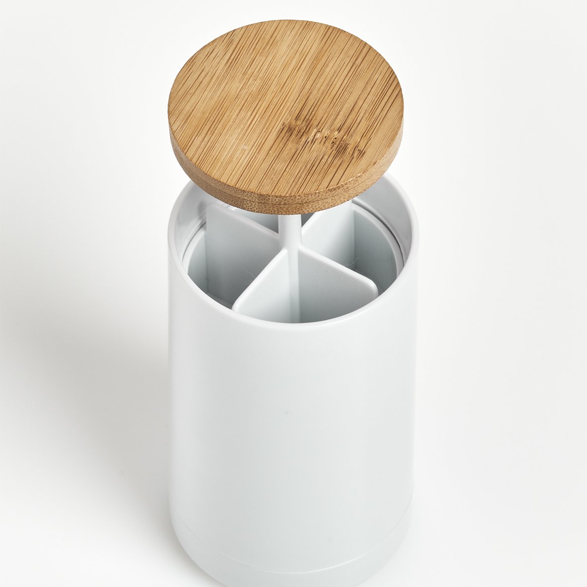 zeller-present-wattest-bchen-spender-bambus-wei-beh-lter image 4