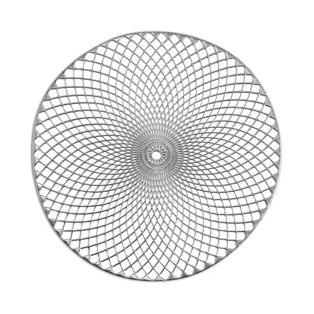 zeller-table-platzset-mandala-kunststoff-silber-abwischbar image 1