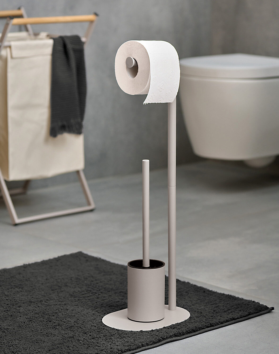 zeller-bad-wc-garnitur-metall-greige-mit-b-rste image 4
