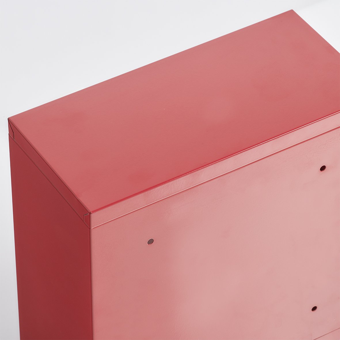 zeller-present-k-che-medizinschrank-metall-glas-rot image 3