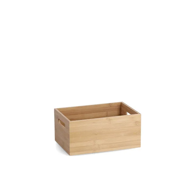 zeller-present-home-living-aufbewahrungskiste-bambus-griffe image 1