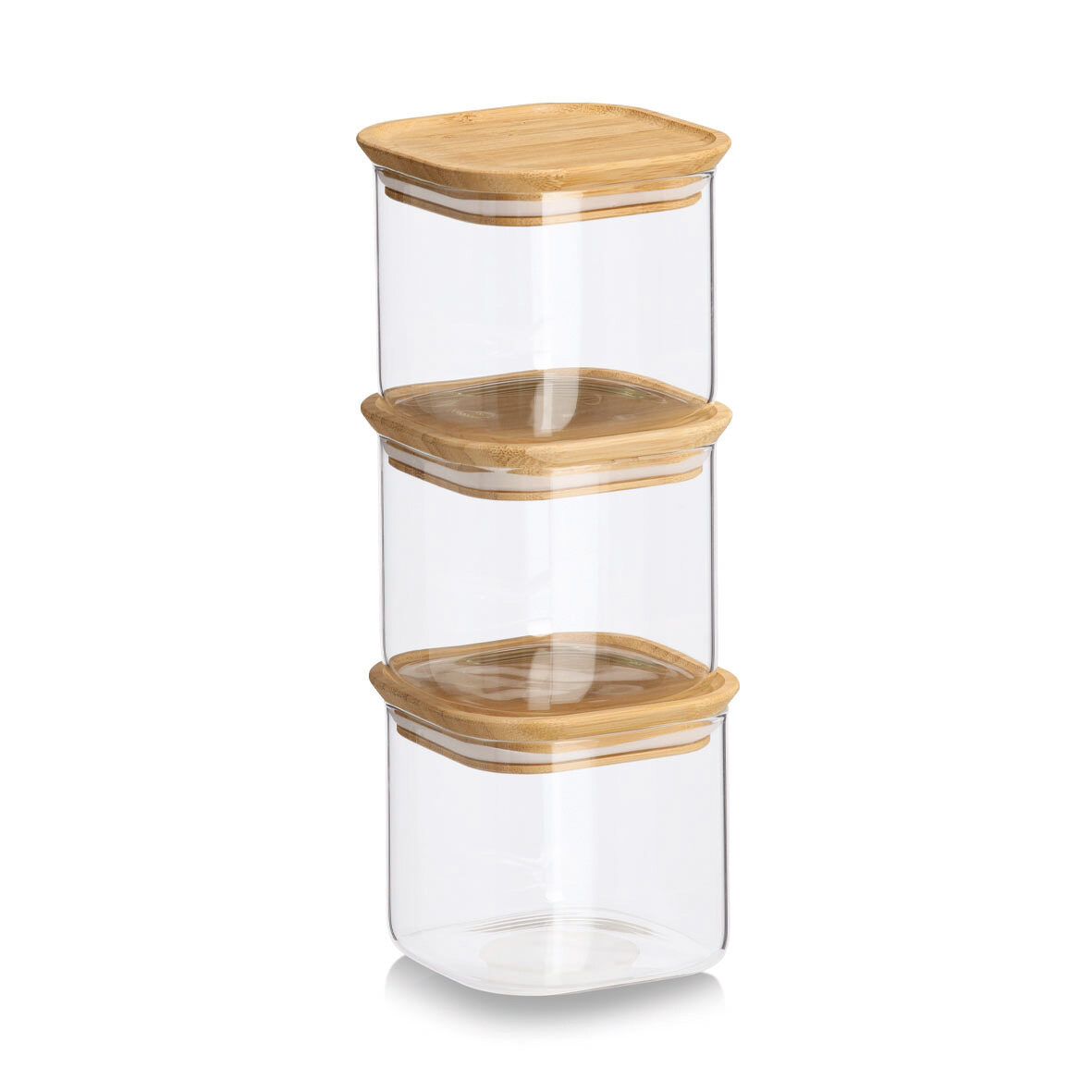 zeller-present-k-che-vorratsglas-set-6-tlg-bambusdeckel image 2