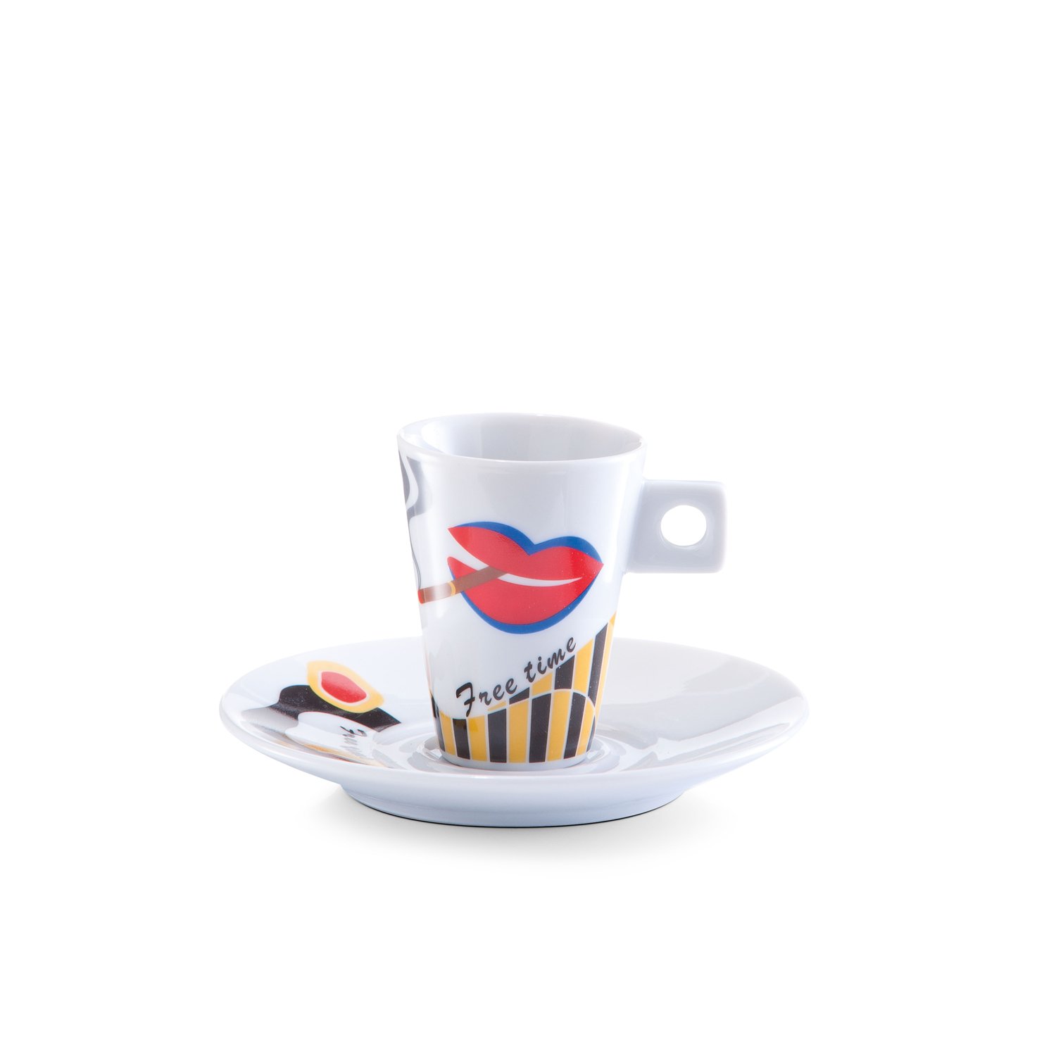 zeller-present-k-che-espresso-set-faces-porzellan-12-tlg-bunt image 5