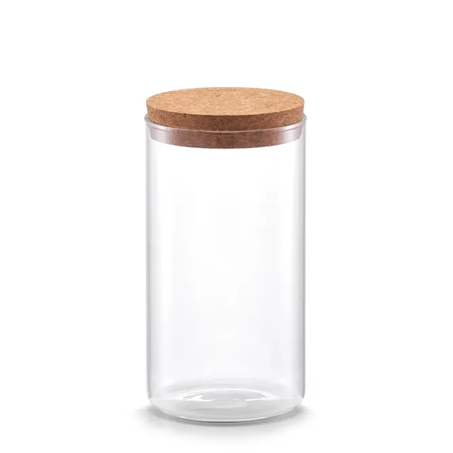 zeller-present-k-che-vorratsglas-mit-korkdeckel-1100-ml image 1