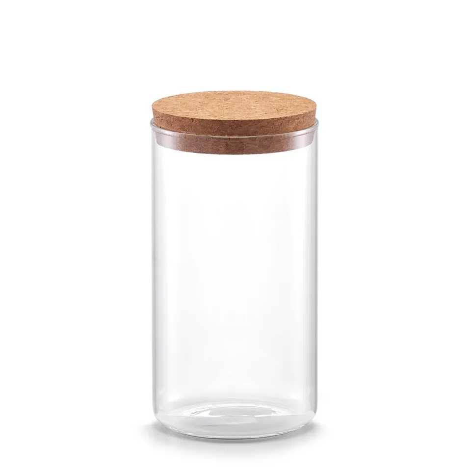 zeller-present-k-che-vorratsglas-mit-korkdeckel-1100-ml image 1