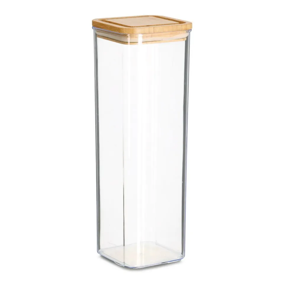 zeller-present-k-che-vorratsdose-1900-ml-bambusdeckel-kunststoff image 1