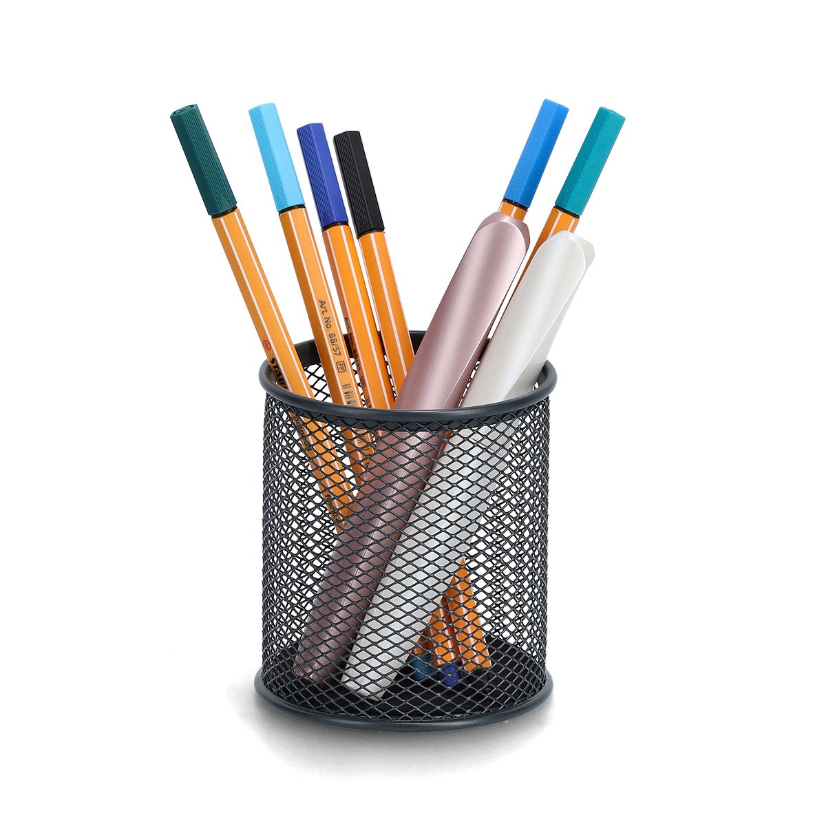 zeller-present-office-bleistiftbecher-mesh-anthrazit-metall image 2