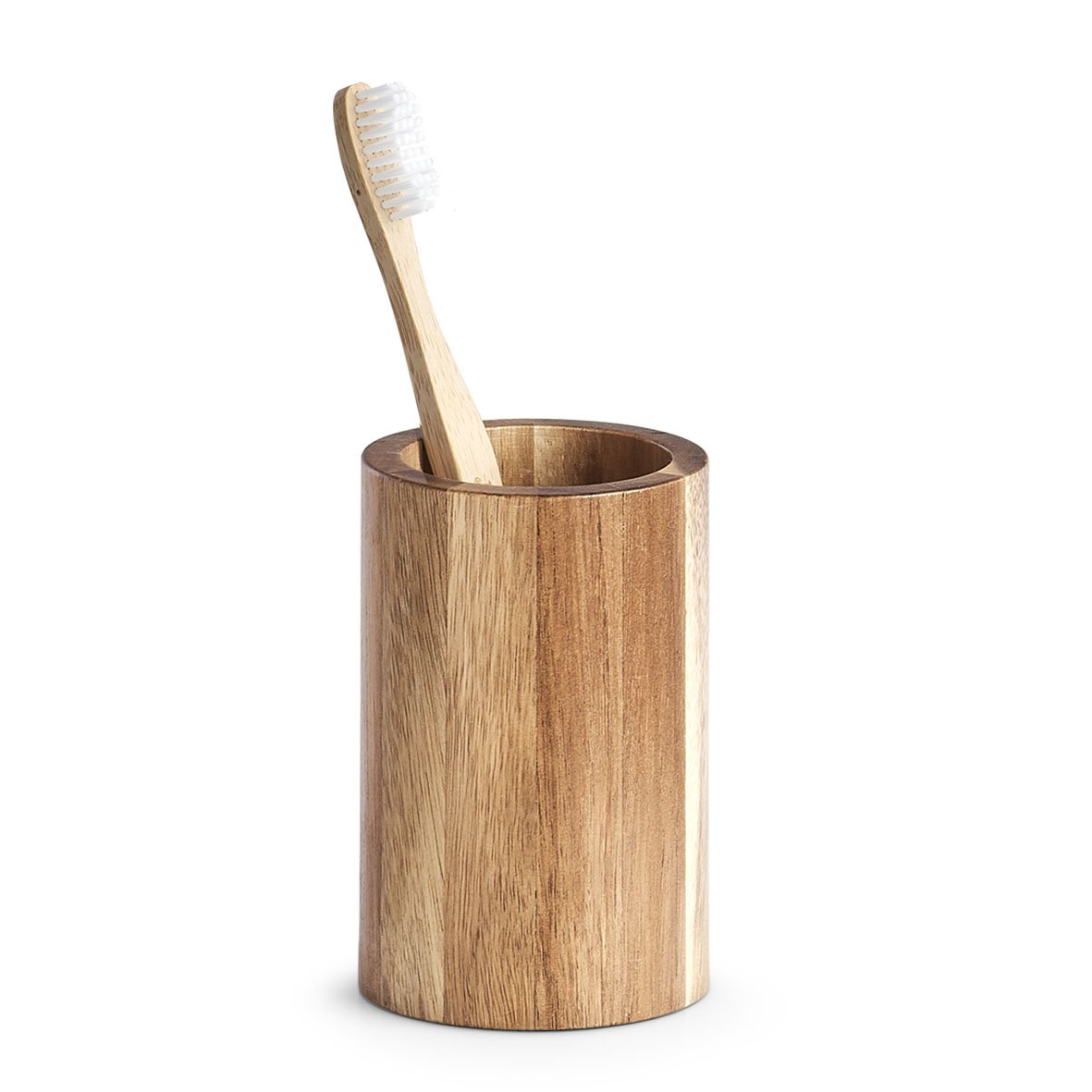 zeller-present-bad-zahnputzbecher-akazie-holz-unikat image 3