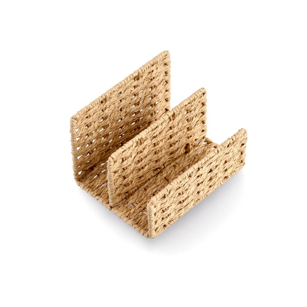 zeller-office-briefbox-papiergeflecht-briefablage-natur image 3