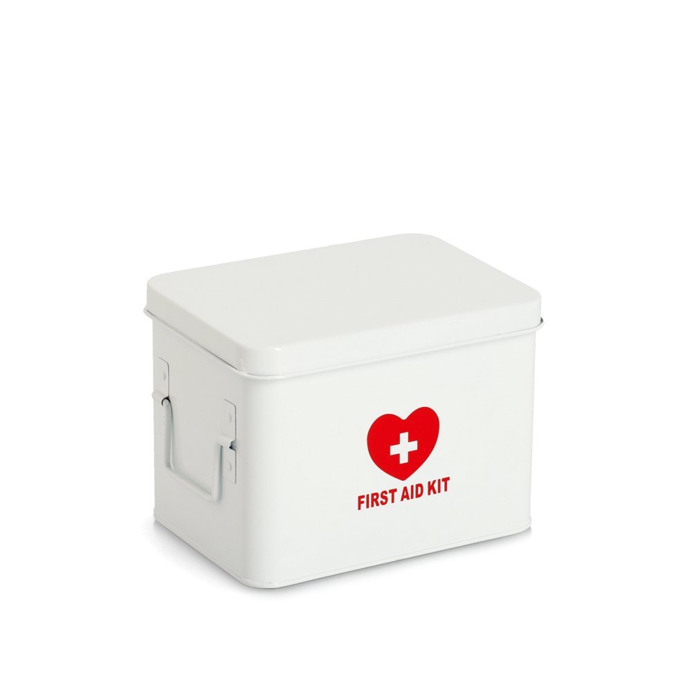 zeller-present-medizinbox-metall-wei-first-aid-kit image 1
