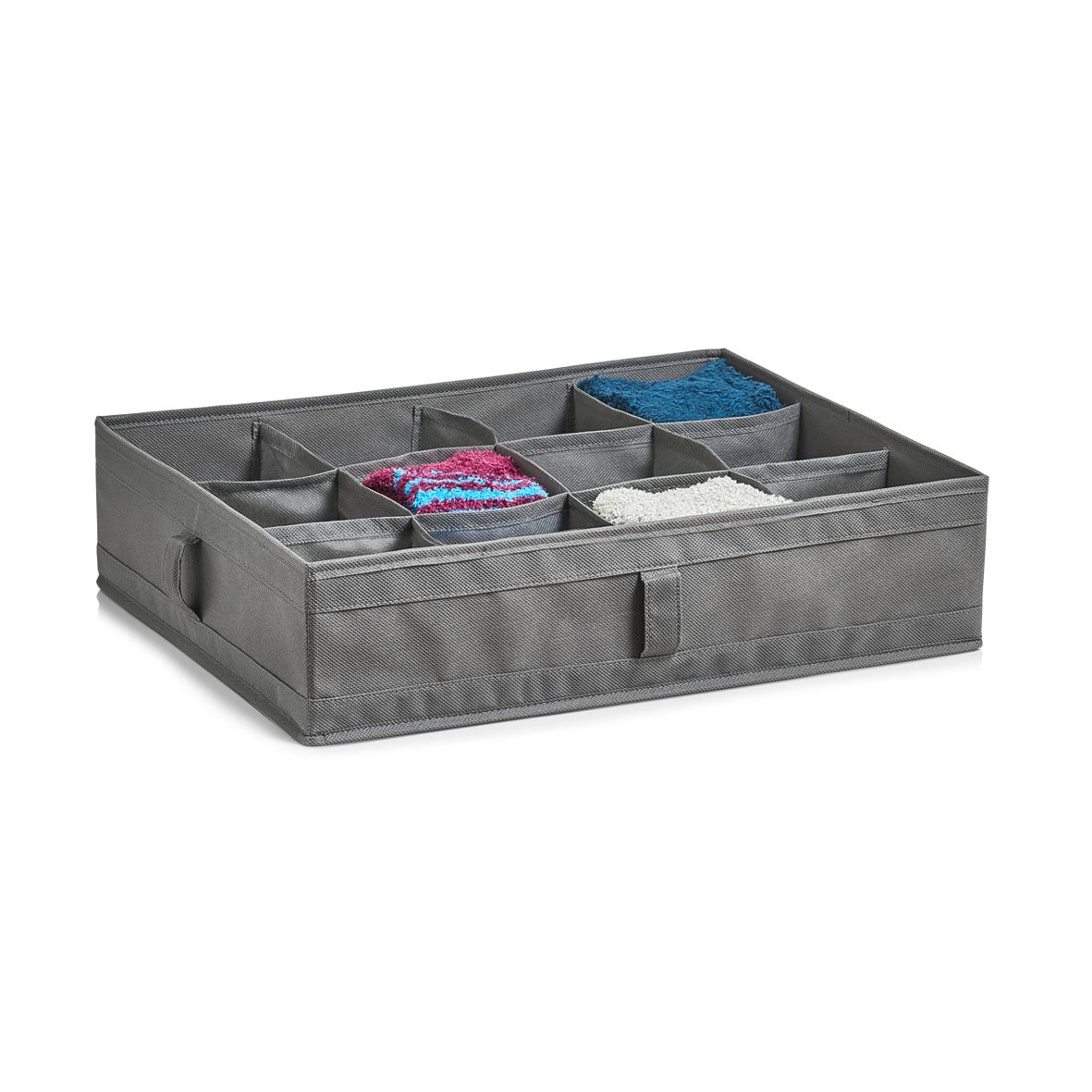 zeller-present-home-living-aufbewahrungsbox-12-f-cher-grau image 2