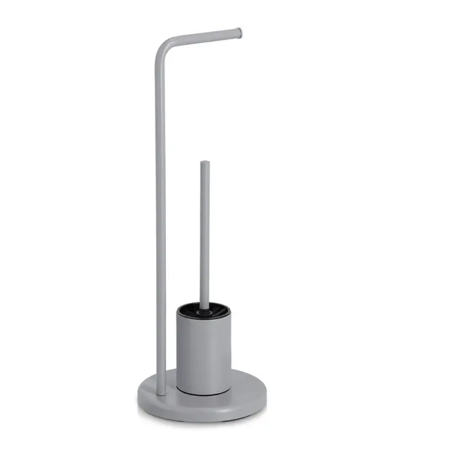zeller-present-bad-wc-garnitur-metall-grau-mit-b-rste image 1