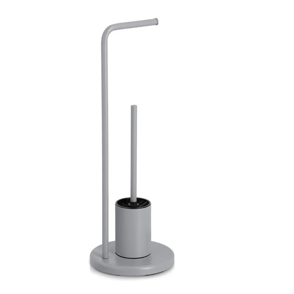zeller-present-bad-wc-garnitur-metall-grau-mit-b-rste image 1