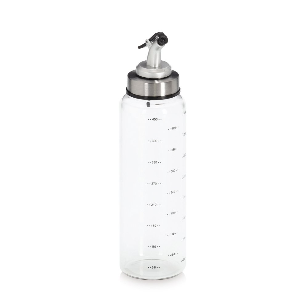 zeller-present-lflasche-essigflasche-glas-500-ml-metall image 1