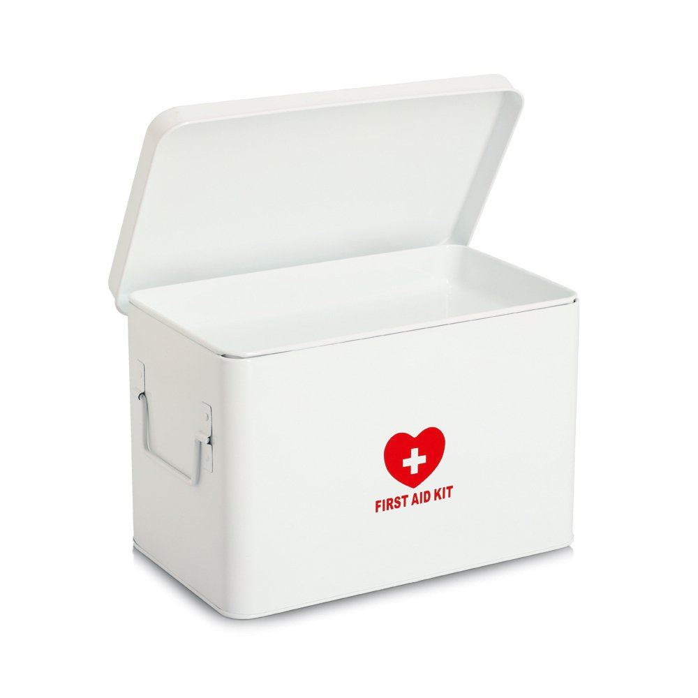 zeller-present-medizinbox-metall-wei-first-aid-kit-2-ebenen image 2